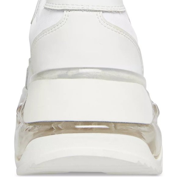 Steve Madden Blatant White Chunky Air Sneakers Shoes Flats Multi Size New - Picture 4 of 7